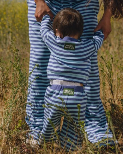 Baby Drills Stripe Malibu + Navy