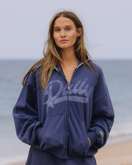 Daily Drills Americana Zip Hoodie Navy