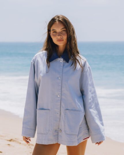 Daily Drills Barn Jacket Mist+Navy Collar
