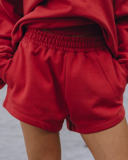 Daily Drills Fleece Super Shorts Vintage Red