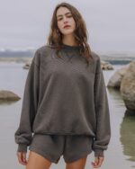 Daily Drills Oversized Crew Vintage Black