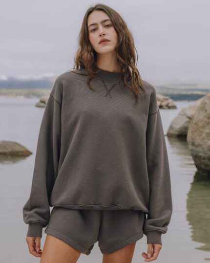 Daily Drills Oversized Crew Vintage Black