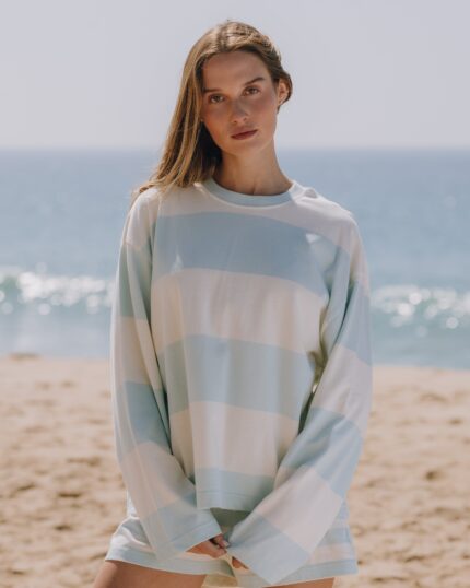 Daily Drills Oversized Long Sleeve Lake Day + Cream