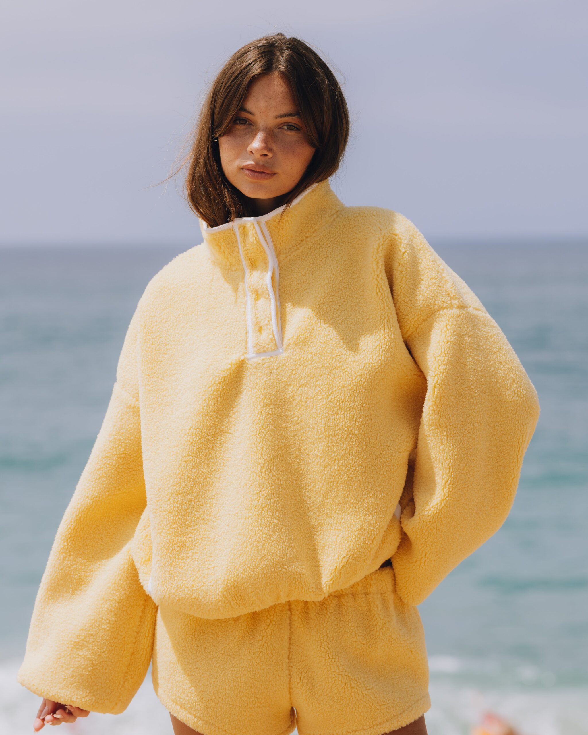 Daily Drills Sherpa Jacket Sunny Daily Drills Sherpa Jacket Sunny