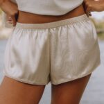 Daily Drills Silky Micro Shorts Champagne