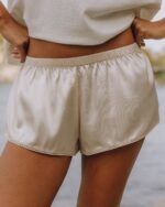 Daily Drills Silky Micro Shorts Champagne