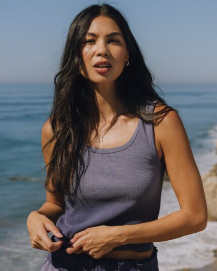 Daily Drills Square Neck Tank Sunsoaked Navy