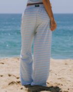 Daily Drills Striped Cotton Pants Bondi Stripe