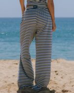 Daily Drills Striped Cotton Pants Navy/Lemonade