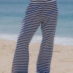 Daily Drills Striped Cotton Pants Navy/White