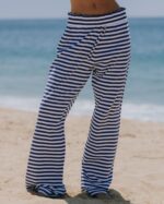 Daily Drills Striped Cotton Pants Navy/White