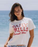 Daily Drills Sunset Blvd Boxy Tee Cream
