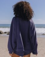 Daily Drills Unisex Oversized Crew Navy