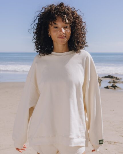Daily Drills Unisex Oversized Crew Sand