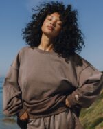 Daily Drills Unisex Oversized Crew Sunsoaked Mocha